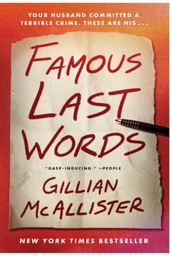 Cover of Famous Last Words by Gillian McAllister