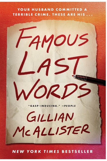 Cover of Famous Last Words by Gillian McAllister